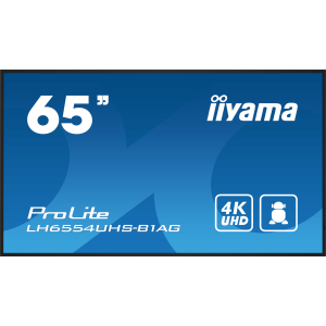 iiyama ProLite LH6554UHS-B1AG - 65" Categoria diagonale (64.5" visualizzabile) Display LCD retroilluminato a LED - segnaletica digitale - con lettore multimediale integrato, SDM Slot PC - 4K UHD (2160p) 3840 x 2160 - nero, finitura opaca