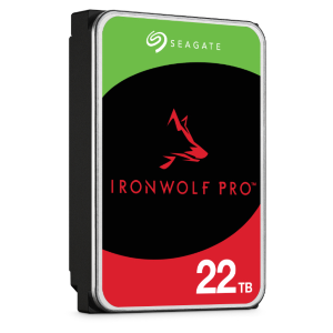 Seagate IronWolf Pro ST22000NT001 - HDD - 22 TB - interno - 3.5" - SATA 6Gb/s - 7200 rpm - buffer: 512 MB - con 3 anni Seagate Recupero dei dati di salvataggio