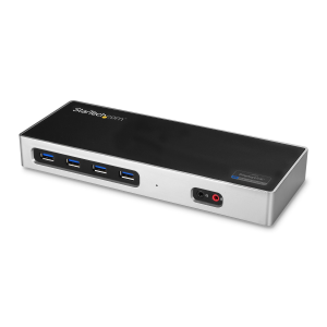 StarTech.com Dock USB-C e USB-A - Dock doppio monitor DisplayPort + HDMI 4K 60Hz - Docking station ibrida USB 3.0 per laptop USB-C o USB-A - 6x USB Type-A, GbE - USB 3.1 Gen 1 - Mac/Window - Docking station - USB-C / Thunderbolt 3 - 2 x HDMI - 1GbE -