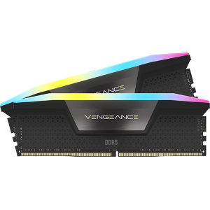 CORSAIR RAM VENGEANCE RGB DDR5 32GB 2X16GB DDR5 5200 PC5-41600 C40 1.25V - BLACK