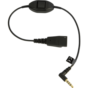 Jabra - Cavo per cuffie - disconnessione rapida maschio a mini-phone stereo 3.5 mm maschio - 30 cm