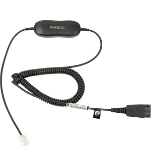 Jabra GN1200 CC - Cavo per cuffie - disconnessione rapida spina a RJ-9 maschio - 2 m - per Jabra GN 2100, GN 2200, GN 2250