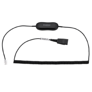 Jabra GN1218 AC Attenuation - Cavo per cuffie - disconnessione rapida spina - 2 m - per Cisco IP Phone 78XX, 88XX, BIZ 1500, 2300, 2400