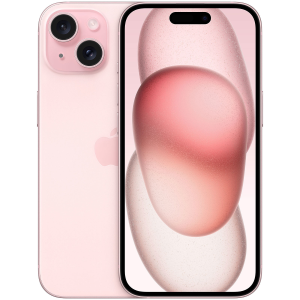 Apple iPhone 15 - 5G smartphone - dual SIM /Memoria Interna 128 GB - display OLED - 6.1" - 2556 x 1179 pixel - 2x fotocamere posteriori 48 MP, 12 MP - front camera 12 MP - rosa