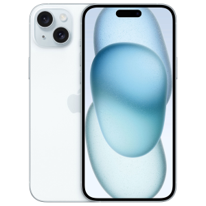Apple iPhone 15 Plus - 5G smartphone - dual SIM /Memoria Interna 128 GB - display OLED - 6.7" - 2796 x 1290 pixels - 2x fotocamere posteriori 48 MP, 12 MP - front camera 12 MP - blu