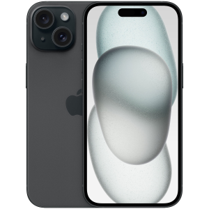 Apple iPhone 15 - 5G smartphone - dual SIM /Memoria Interna 256 GB - display OLED - 6.1" - 2556 x 1179 pixel - 2x fotocamere posteriori 48 MP, 12 MP - front camera 12 MP - nero