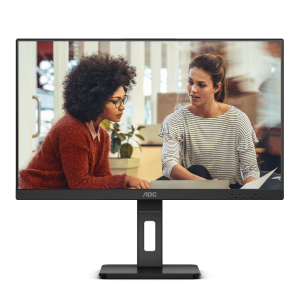 AOC 24E3QAF - Monitor a LED - 24" - 1920 x 1080 Full HD (1080p) @ 75 Hz - IPS - 1000:1 - 4 ms - HDMI, VGA, DisplayPort - altoparlanti - nero testurizzato