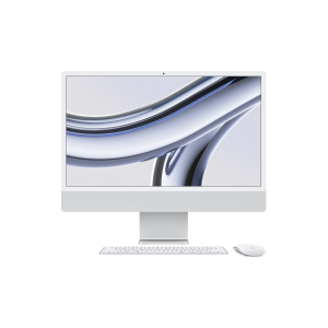Apple iMac with 4.5K Retina display - All-in-one - M3 - RAM 8 GB - SSD 256 GB - M3 10-core GPU - GigE, 802.11ax (Wi-Fi 6E), Bluetooth 5.3 - WLAN: 802.11a/b/g/n/ac/ax (Wi-Fi 6E), Bluetooth 5.3 - Apple macOS Sonoma 14.0 -monitor: LED 24" 4480 x 2520 (4
