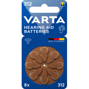 VARTA 312 HEARING AID BATTERY CF8