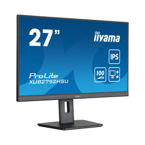 iiyama ProLite XUB2792HSU-B6 - Monitor a LED - 27" - 1920 x 1080 Full HD (1080p) @ 100 Hz - IPS - 250 cd/m? - 1300:1 - 0.4 ms - HDMI, DisplayPort - altoparlanti - nero opaco