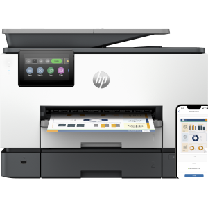 HP Officejet Pro 9130b All-in-One - Stampante multifunzione - colore - ink-jet - Legal (216 x 356 mm) (originale) - A4/Legal (supporti) - fino a 23 ppm (copia) - fino a 25 ppm (stampa) - 250 fogli - 33.6 Kbps - USB 2.0, LAN, host USB, Wi-Fi(ac)