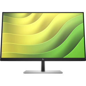 HP E24q G5 - E-Series - monitor a LED - 23.8" - 2560 x 1440 QHD @ 75 Hz - IPS - 300 cd/m² - 1000:1 - 5 ms - HDMI, DisplayPort, USB - nero, nero e argento (supporto)