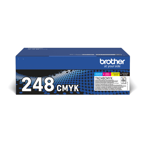 Brother TN248VAL Multipack - Confezione da 4 - nero, giallo, ciano, magenta - originale - scatola - cartuccia toner - per Brother DCP-L3515, L3520, L3555, L3560, HL-L3220, L3240, MFC-L3740, L3760, L8340, L8390