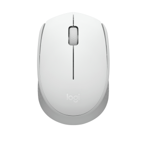 Logitech M171 - Mouse - per destrorsi e per sinistrorsi - ottica - 3 pulsanti - senza fili - 2.4 GHz - ricevitore wireless USB - Off-White