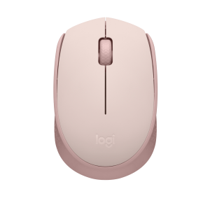 Logitech M171 - Mouse - per destrorsi e per sinistrorsi - ottica - 3 pulsanti - senza fili - 2.4 GHz - ricevitore wireless USB - rosa