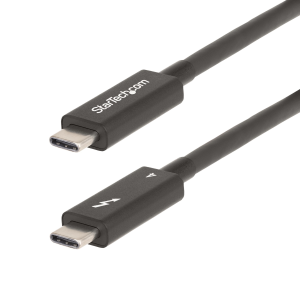 StarTech.com 6ft (2m) Active Thunderbolt 4 Cable, 40Gbps, 100W PD, 4K/8K, Intel Certified, Compatible w/Thunderbolt 3/USB 3.2/DisplayPort (A40G2MB-TB4-CABLE) - Cavo USB - 24 pin USB-C (M) a 24 pin USB-C (M) - USB 3.2 Gen 2 / USB4 / Thunderbolt 3 / Th