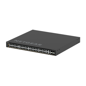 NETGEAR M4350-44M4X4V - Switch - L3 - gestito - 44 x 100/1000/2.5G (PoE++) + 4 x 100/1000/2.5/5/10G (PoE++) + 4 x 25 Gigabit SFP28 - flusso d'aria da anteriore a posteriore - montabile su rack - PoE++ (3314 W)