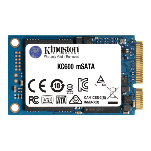 Kingston KC600 - SSD - crittografato - 256 GB - interno - mSATA - SATA 6Gb/s - 256 bit AES - Self-Encrypting Drive (SED), TCG Opal Encryption