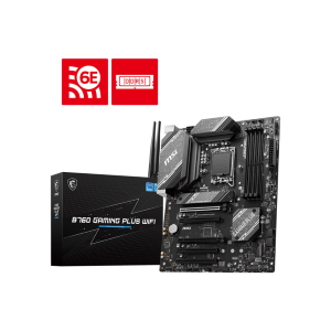 MSI MICROSTAR MB MSI B760M GAMING PLUS WIFI 1700 4D5 2M.2 4S3 U3.2 GBL H/D MATX DDR5