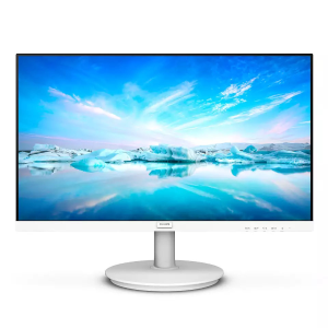 Philips V-line 241V8AW - Monitor a LED - 24" (23.8" visualizzabile) - 1920 x 1080 Full HD (1080p) @ 75 Hz - IPS - 250 cd/m² - 1000:1 - 4 ms - HDMI, VGA - altoparlanti - bianco testurizzato