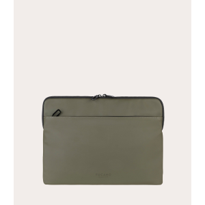 TUCANO CUSTODIA PER MACBOOK AIR 15" E LAPTOP FINO A 14",WATERPROOF,CON TASCA PER ACCESSORI,VERDE MIL