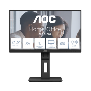 AOC 22E2UMF - Monitor a LED - 22" (21.5" visualizzabile) - 1920 x 1080 Full HD (1080p) @ 75 Hz - VA - 3000:1 - HDMI, VGA, DisplayPort - altoparlanti - nero