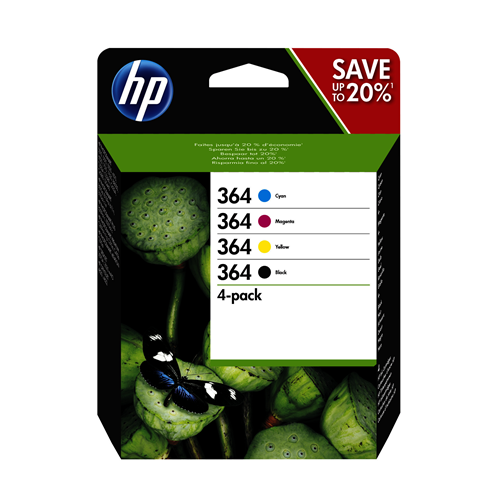 HP CART INK MULTICOLOR (BK + C + M + Y) N.364