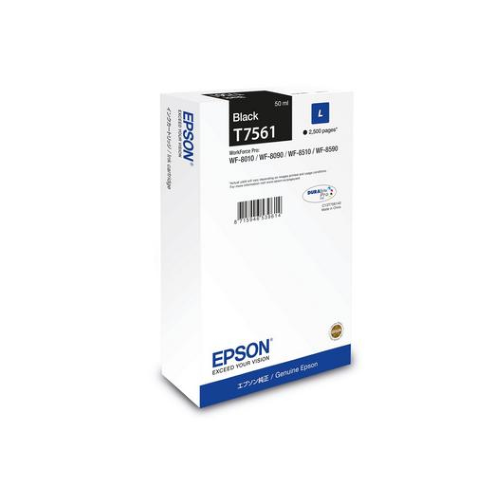 Epson T7561 - 50 ml - taglia L - nero - originale - cartuccia d'inchiostro