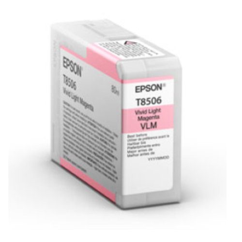 Epson T8506 - 80 ml - magenta chiaro Vivid - originale - cartuccia d'inchiostro - per SureColor SC-P800