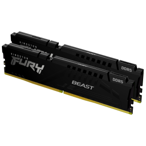 Kingston FURY Beast - DDR5 - kit - 16 GB: 2 x 8 GB - DIMM 288-PIN - 5200 MHz / PC5-41600 - CL40 - 1.25 V - senza buffer - on-die ECC