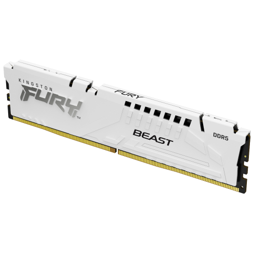 Kingston FURY Beast - DDR5 - modulo - 16 GB - DIMM 288-PIN - 5200 MT/s / PC5-41600 - CL40 - 1.25 V - senza buffer - on-die ECC - bianco