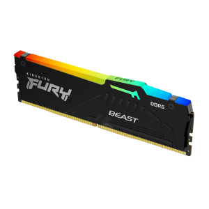 Kingston FURY Beast RGB - DDR5 - modulo - 16 GB - DIMM 288-PIN - 2600 MHz / PC5-41600 - CL36 - 1.25 V - senza buffer - on-die ECC - nero