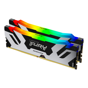 Kingston FURY Renegade RGB - DDR5 - kit - 32 GB: 2 x 16 GB - DIMM 288-PIN - 3200 MHz / PC5-51200 - CL32 - 1.1 V - senza buffer - on-die ECC