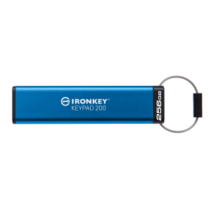 Kingston IronKey Keypad 200 - Chiavetta USB - crittografato - 256 GB - USB 3.2 Gen 1