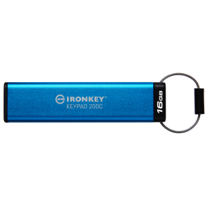 Kingston IronKey Keypad 200C - Chiavetta USB - crittografato - 16 GB - USB-C 3.2 Gen 1