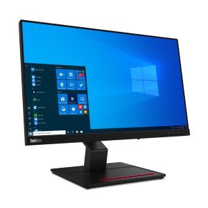 Lenovo ThinkVision T24t-20 - Monitor a LED - 24" (23.8" visualizzabile) - touchscreen - 1920 x 1080 Full HD (1080p) @ 60 Hz - IPS - 300 cd/m² - 1000:1 - 4 ms - HDMI, DisplayPort, USB-C - nero corvino - Campus