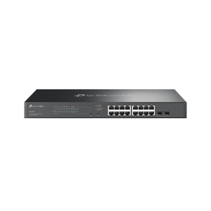 TP-Link JetStream TL-SG2218P V1.60 - Switch - intelligente - 16 x 10/100/1000 (PoE+) + 2 x SFP - montabile su rack - PoE+ (150 W)