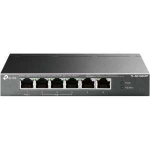 TP-Link TL-SG1006PP V1 - Switch - unmanaged - 1 x 10/100/1000 (PoE++) + 3 x 10/100/1000 (PoE+) + 2 x 10/100/1000 - desktop - PoE++ (64 W)