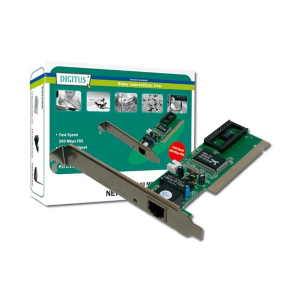 DIGITUS SCHEDA AGGIUNTIVA DI RETE PCI 10/100 RJ45 FUNZIONE WOL (WAKE ON LAN)