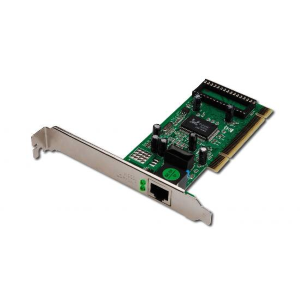 DIGITUS SCHEDA AGGIUNTIVA DI RETE GIGABIT PCI 10/100/1000 32 BIT CON BRACKET AGGIUNTIVO LOW PROFILE