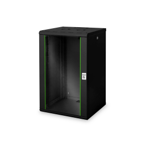 DIGITUS Armadio rack 19" a parete 20U, Unique 998x600x600 mm, colore nero (RAL 9005)