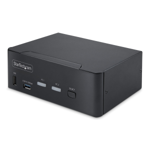StarTech.com 2-Port Dual-Monitor DisplayPort KVM Switch, 8K 60Hz / 4K 144Hz, DP 1.4, 2x USB 10Gbps Ports, 4x USB HID Ports, Hotkey Switching, TAA Compliant - Switch KVM / audio / USB - 2 x KVM / audio / USB - 1 utente locale - desktop - Compatibile T