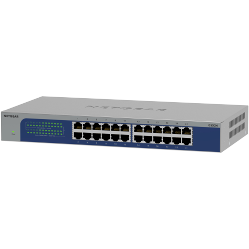 NETGEAR GS524v3 - Switch - 24 x 10/100/1000 - montabile su rack, montaggio a parete