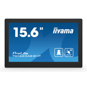 iiyama ProLite TW1623AS-B1P - Android PC - PC con touch panel 1 RK3568 fino a - RAM 4 GB - SSD - eMMC 32 GB - Cortex-A55 - Bluetooth 5.2 - Android 13 -monitor: LED 15.6" 1920 x 1080 (Full HD) touchscreen - nero, opaco