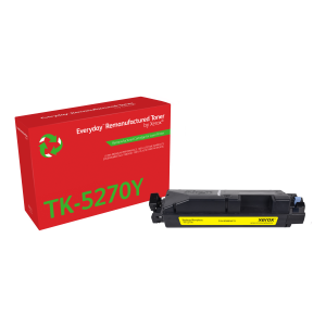 Xerox Everyday - Giallo - compatibile - scatola - ricondizionato - cartuccia toner (alternativa per: Kyocera TK-5270Y) - programma di restituzione Green World Alliance