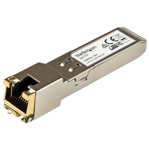 StarTech.com Modulo Transceiver Ricetrasmittitore SFP Gigabit RJ45 in Rame - Compatibile con Cisco GLC-T - 1000Base-T - Modulo transceiver SFP (mini-GBIC) (equivalente a: Cisco GLC-T) - 1GbE - 1000Base-T - RJ-45 - fino a 100 m