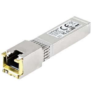 StarTech.com Modulo Ricetrasmettitore in Rame SFP+ RJ45 10 Gigabit Conforme MSA - 10GBase-T - 30 m - Conforme TAA - Modulo transceiver SFP+ - 10GbE - 10GBase-T, 10GBase-X - RJ-45 - fino a 30 m - Compatibile TAA - per P/N: PEX10GSFP