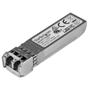 StarTech.com Modulo Ricetrasmettitore SFP+ 10 Gigabit Fibre - Compatibile Cisco Meraki MA-SFP-10GB-SR - MM LC con DDM - 300m - Modulo transceiver SFP+ (equivalente a: Cisco Meraki MA-SFP-10GB-SR) - 10GbE - 10GBase-SR - LC multi-mode - fino a 300 m -