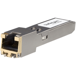 StarTech.com Modulo ricetrasmettitore SFP+ compatibile con HP JL563A - 100/1000/10000Base-TX (JL563A-ST) - Modulo transceiver SFP+ (equivalente a: HP JL563A) - 10GbE - 10GBase-T, 1000Base-T, 100Base-TX, 10Base-T - RJ-45 - fino a 30 m - per HPE Aruba