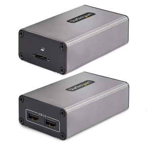 StarTech.com 2-Port USB 3.0 Extender over OM3 Multimode Fiber, LC/LC, 2x 5Gbps USB-A Hub, 350m (1150ft) Range, Durable USB Fiber Optic Extender, Incl. 2x 10G MMF SFP+ modules - Optical USB Extender (F35023-USB-EXTENDER) - Prolunga USB - USB 3.0 - sop